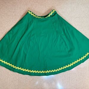 Collectif Mathilde Skirt with Banana Trim
